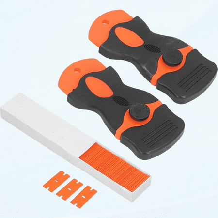

Paint Remover Scraper for Cleaning Window Tint Kit Single Edge Scraper Tool Set Plastic Scraper Blade Replacement for Home Caulking Removing Glue