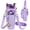 Purple-Style B, variant on Water Bottle Carrier Bag with Phone Pocket Compatible with Stanley/Meoky 40 oz Tumbler with Handle,Water Bottle Holder Pouch with Adjustable Strap Compatible with Stanley Cup Accessories,Rainbow