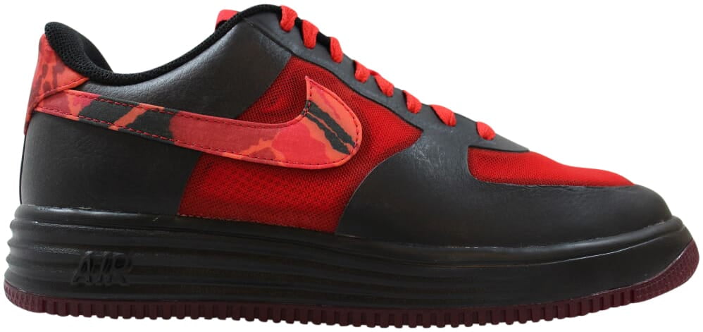 nike lunar force 1 red and black