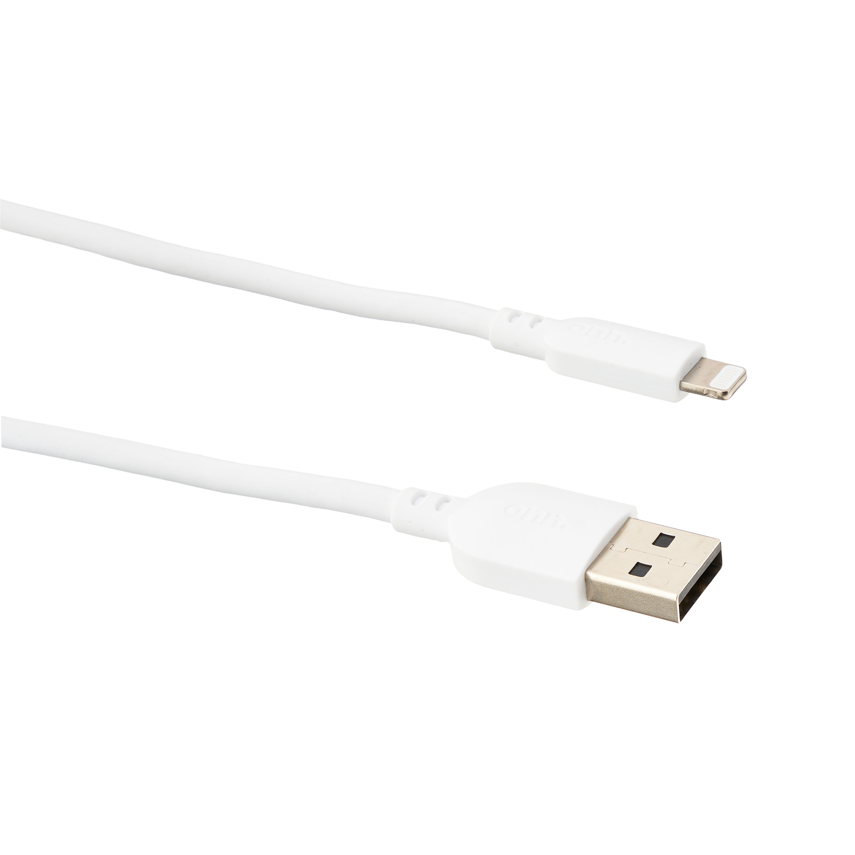 Onn Lightning to USB-A Cable, 10 Ft, MFI Certified, White photo 6
