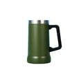 thumbnail image 1 of Inteprter Taza de vacío a prueba de fugas, lavable, antideslizante, reutilizable, aislamiento térmico, 709ml, botella de agua de repuesto para oficina Suministros térmicos Verde Inteprter HA074472-05, 1 of 6