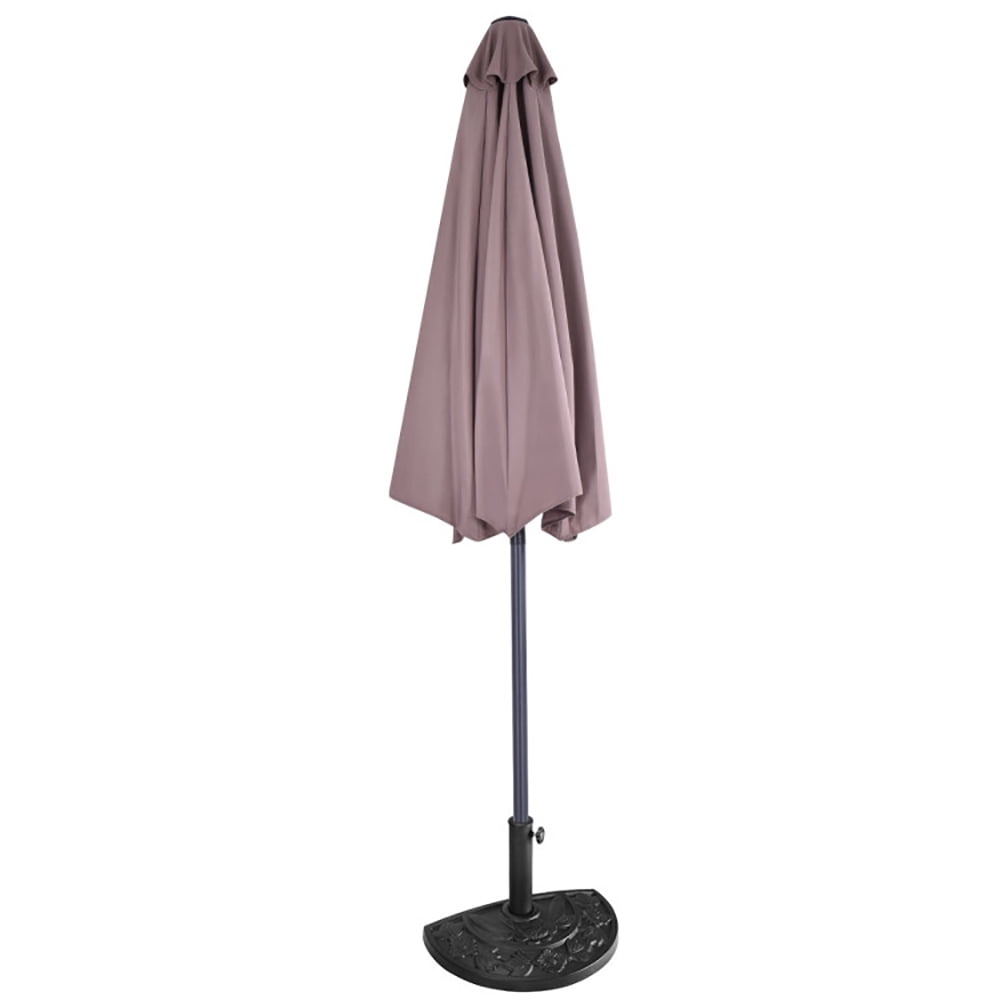 Aimee Lii 9' Half Round Patio Umbrella Sunshade without Weight Base, Table Umbrella Outdoor Patio Aimee Lii 9' Half Round Patio Umbrella Sunshade without Weight Base, Table Umbrella Outdoor Patio