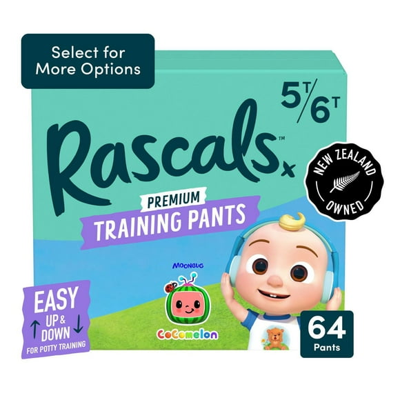Rascals CoComelon Training Pants - Jumbo Box, Unisex, Sizes 2T-6T (Select for More Options)