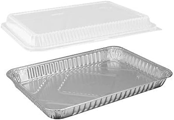 Half Cookie Disposable Aluminum Sheet with Dome Lid For Baking & Storing (10)