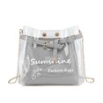 thumbnail image 2 of CAIXIA Messenger Bag Womens Letter Print Transparent Jelly Crossbody Messenger Bag, Lightweight Casual Daily Shoulder Purse, 2 of 4