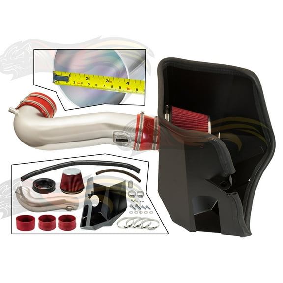 2019-2025 Cold Air Intake System with Heat Shield Kit   Filter Combo RED Compatible For Silverado Escalade Suburban Tahoe Yukon Denali 5.3L/6.2L V8
