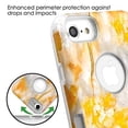 thumbnail image 3 of Kaleidio Case For Apple iPhone 8, iPhone 7 [TUFF Subs] Hybrid Slim Armor 2-Piece [Shockproof] Protector Cover w/ Overbrawn Prying Tool [Nuvolato Etrusco Yellow Marble Design], 3 of 6