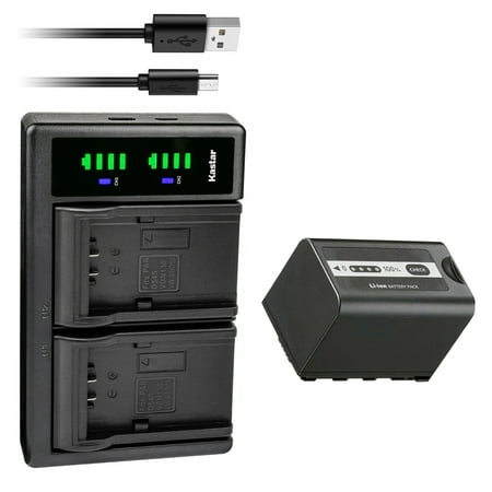 Kastar 1-Pack Battery and LTD2 USB Charger Replacement for Panasonic AG-VBR59 AGVBR59 AG-VBR89 AG-VBR89G AG-VBR118 AG-VBR118G VW-VBD29 VW-VBD58 VW-VBD58E-K VW-VBD58PPK VW-VBD78 VW-VBD98 Battery