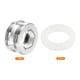 thumbnail image 3 of Adaptador de aireador de grifo cromado macho M22*1.0 a macho M22*1.0, plateado, 3 of 4