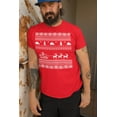 thumbnail image 2 of Old Glory Mens Santa Sleigh Ugly Christmas Sweater Short Sleeve T Shirt, 2 of 6