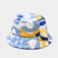 thumbnail image 1 of Sombrero creativo europeo y americano para mujer, sombrero de pescador con estampado digital colorido de otoño e invierno, sombrero de lavabo de viaje al aire libre de moda versátil, 1 of 6