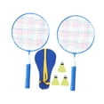 thumbnail image 2 of Juego de tenis y bádminton para niños, raquetas de tenis para niños, raquetas de tenis de aleación, raqueta de bádminton para jugadores principiantes Azul, 2 of 8