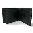 thumbnail image 3 of Western Genuine Leather Mens Metal Concho Bifold Short Wallet in Multi Emblem, 3 of 4