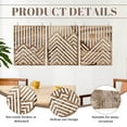 thumbnail image 5 of 3pcs Wooden Wall Art, Mountain Decor Single Line Minimalist Decor Mountain Wall Art, Abstract Mountain Line Wood Wall Decor Hanging for Living Room Bedroom Bathroom Home Decor, 5 of 7