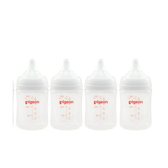 Pack 4 Biberones Pigeon Softouch 160ml/5oz Anticolicos 0m+