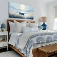 thumbnail image 5 of Canvas Wall Art Beach Décor Wall Picture Rustic Coastal Sand Canvas Print Ocean Nautical Painting Seascape Sea Bird Vintage Ship Boat Artwork for Seaside Living Room Bedroom Bathroom Decor Blue Large, 5 of 9