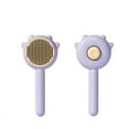 thumbnail image 2 of absob Pet Grooming Brush for Cats and Dogs, Self-Cleaning Sliker Brush for Removes Loose Undercoat, Mats, and Tangled Hair, Shedding Brush for Short or Long Haired Cats/Dogs (Purple-B), 2 of 7