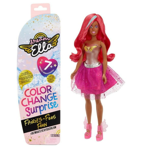 MGA's Dream Ella Color Change Surprise Fairies - Yasmin | Pink 11.5" Fashion Doll