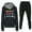 Black, variant on Womens 2 Piece Sweatsuit Outfit Heart Print Hoodie Sweatshirt Sweatpants Plus Size Jogging Suit