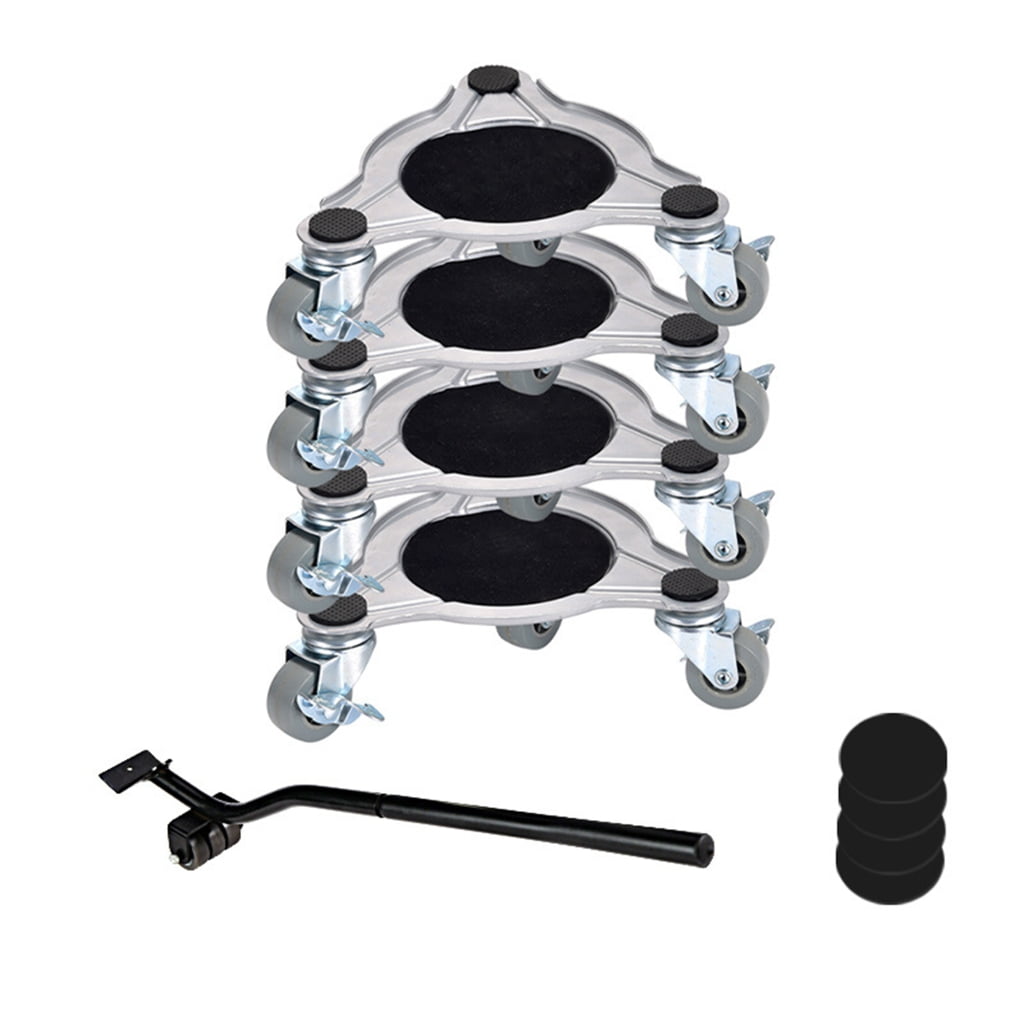 Furniture Movers Roller Set 360 Rotates Wheel Dollies for Heavy Objects ABS Wheel with Brakes urniture Transport Rollers