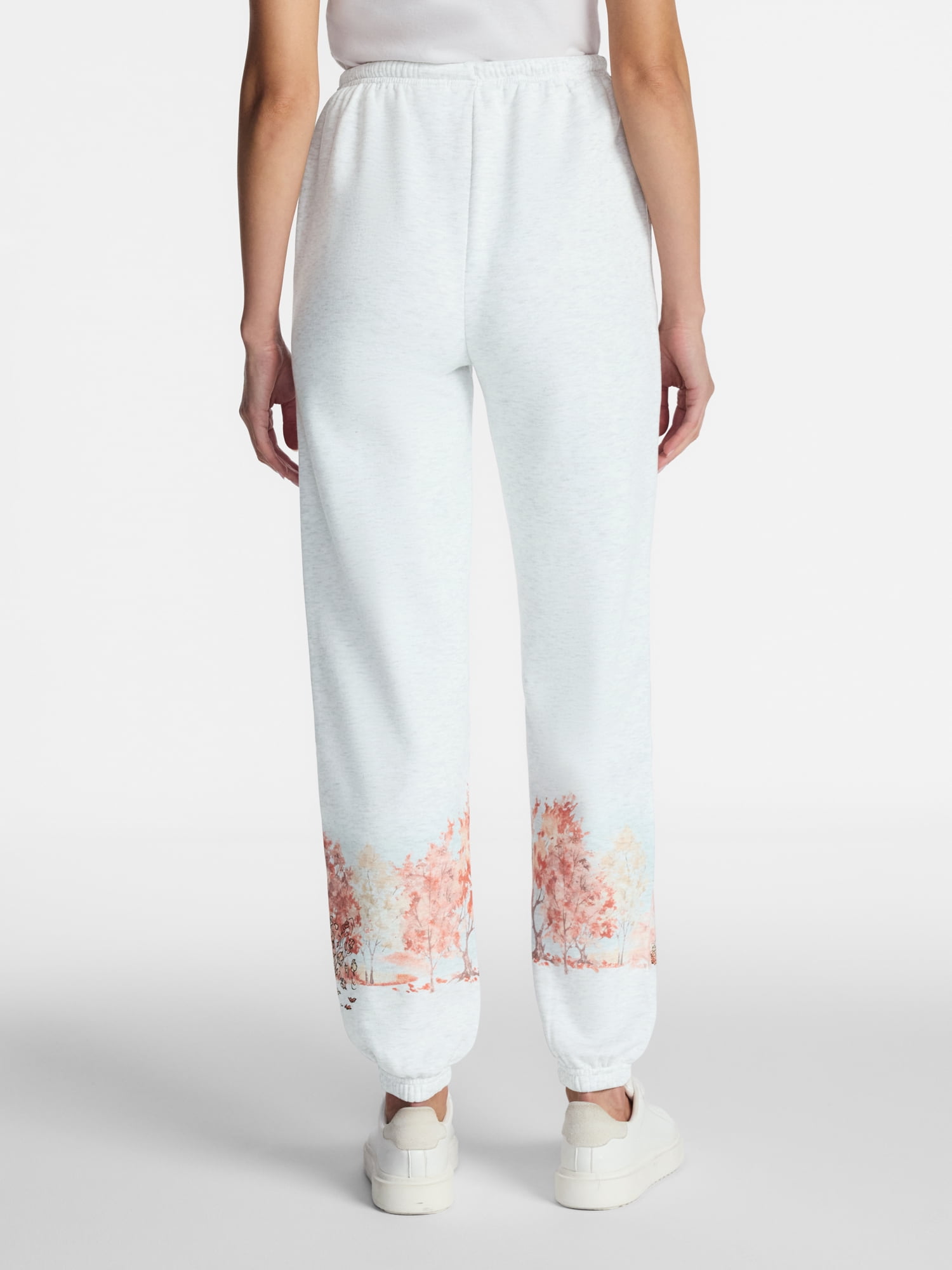 Peanuts Women's Screenprint Drawstring Fleece Joggers, Sizes XXS-4X