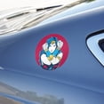 thumbnail image 5 of Wonder Woman Movie Crossed Arms Automotive Car Window Locker Circle Bumper Sticker, 5 of 7