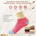 thumbnail image 4 of Calcetines FYC de invierno para mujer, cálidos, gruesos, de lana suave, multicolor, 4 of 7