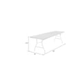 thumbnail image 4 of Cosco Deluxe 8 Foot X 30 Inch Fold-in-Half Blow Molded Folding Table, White, 4 of 8