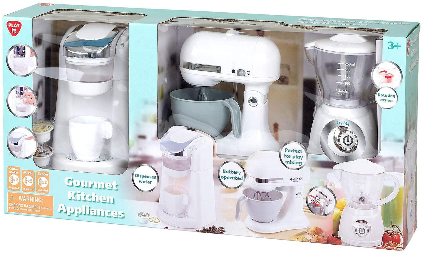 Mixer White Gourmet Kitchen Appliances 3 pc set Coffee Maker Blender New 