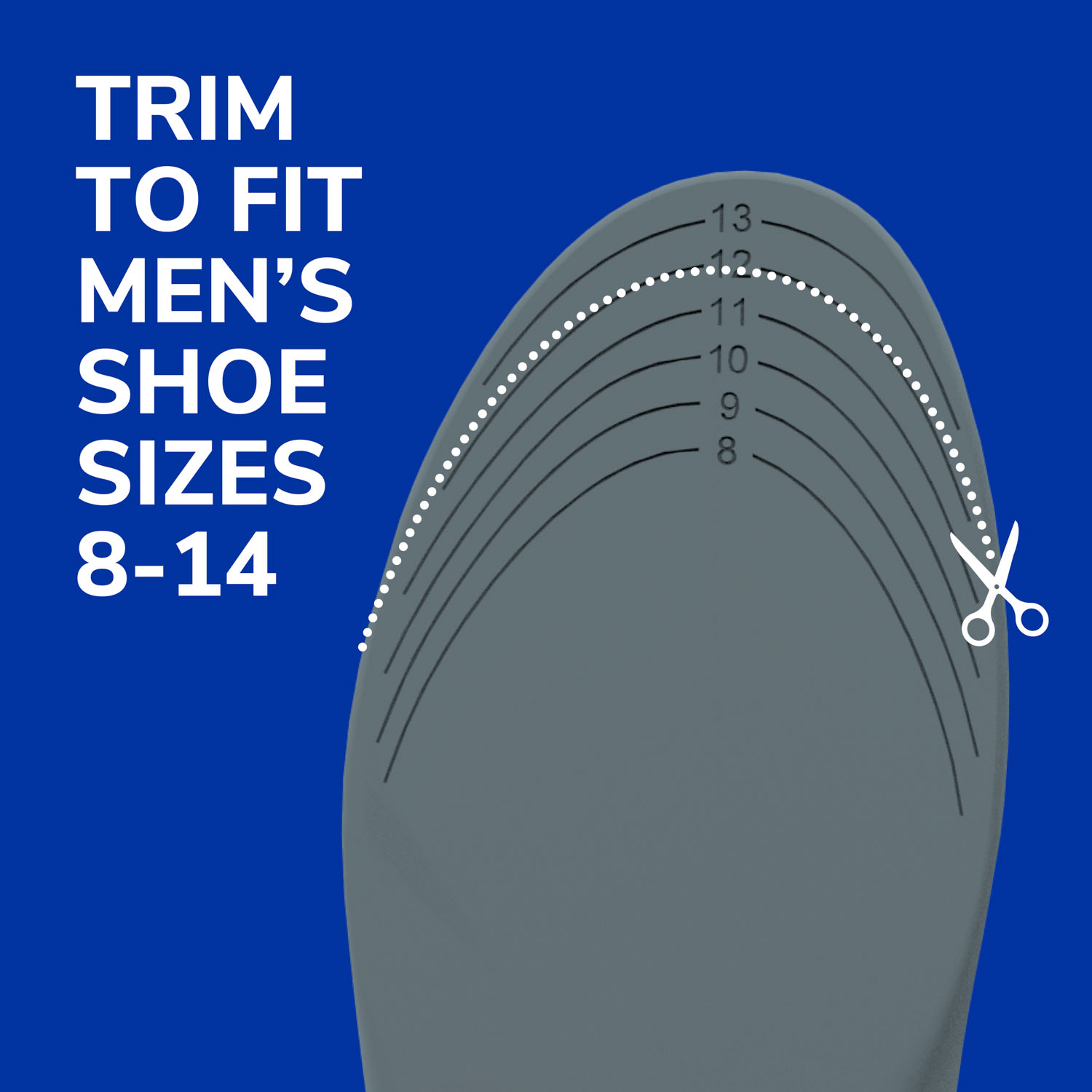 Dr. Scholl's Stability Support Insoles Flat feet & Overpronation, Low Arch Support, Men 8-14, 1 Pair