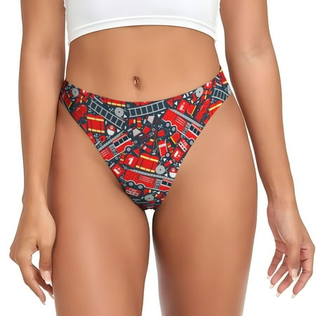 Sigee Fire Sign for Women s G-String Panty  Low Rise  Soft Lace Perfect for Everyday Wear or Special Occasions-Medium