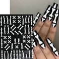 thumbnail image 4 of Nail Sticker Horror Pattern Strong Stickiness Non-Fading Self Adhesive Removable Decorative PVC Halloween Style DIY Nail Art Stickers Ornament Nail Supplies, 4 of 5
