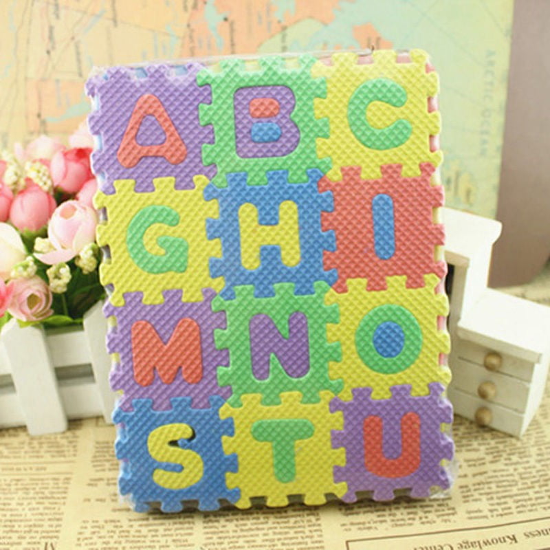 36 pcs Baby Kids Infant Alphanumeric Educational Puzzle Blocks Child Toy Gift 