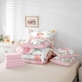 thumbnail image 6 of jejeloiu Ballerina Girl 7-Piece Twin Bedding Sets,Ballet Dancer Bedding Comforter Set,Pink Flowers Floral Sheet Sets For Teens,Breathable Home Decor Reversible, 6 of 8