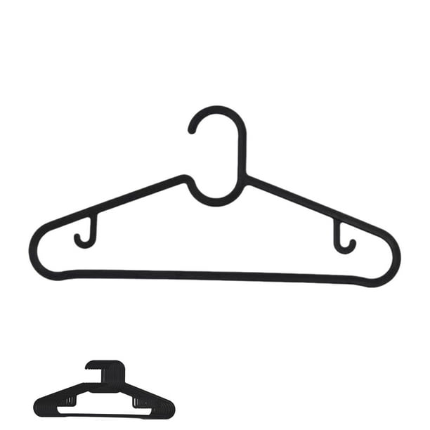 Paquete de 10 perchas de plástico multifuncionales para colgar ropa. Perchas delgadas antideslizantes que no dejan marcas, ideales para organizar el armario, secar la ropa y ahorrar espacio en la