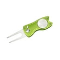 thumbnail image 1 of ziyahi Golf Pitch Divot Repair Switchblade Ball Marker Groove Cleaner Light Green, 1 of 5