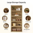 thumbnail image 6 of Tribesigns 5-Tier Open Bookcase, 70-Inch Tall White Bookshelf with Scalloped Edges, Modern Display Shelves Storage Organizer for Living Room, Home Office, Bedroom (1, Brown), 6 of 18