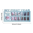 thumbnail image 3 of Baby Picture Frame My First Year Frame Baby Photo Frame 12 Month Baby Keepsake Frames Monthly Milestone Desktop Picture Frame for Photo Memories Baby 1st Birthday (Blue), 3 of 7