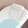 thumbnail image 4 of Bath and Shower Pillow with 4D Ergonomic Contour, Head Neck Shoulder Support, Quick Dry Breathable Mesh, Strong Suction, Versatile Waterproof Bathtub Cushion, 4 of 11