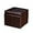Reddish Brown, variant on Homebeez Tufted Faux Leather Storage Ottoman Square Cube Foot Rest Stool with Flip Top (Brown)