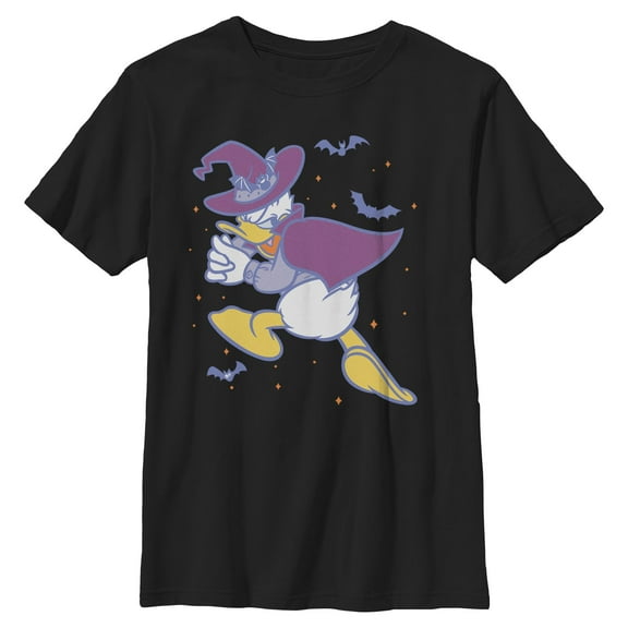 Boys Mickey & Friends Halloween Donald Duck Plotting Art T Shirt