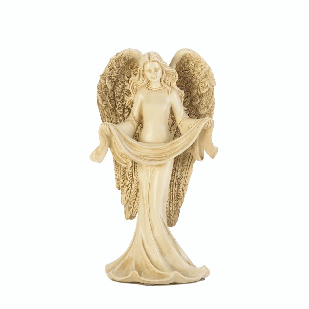 Angels Figurines, Garden Beautiful Small Angel Figurines With Open Arms