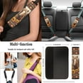 thumbnail image 5 of Uorisanigo Aztec Horse 10 Pack Auto Seat Cover Sets with Comfortable Decorative Car Steering Wheel Accessories and Auto Water Cup Pad Cars Seat Belt Pad Cover Keychains Suitable for Car SUV, 5 of 7