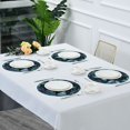 thumbnail image 4 of Wobogo Flowers Rabbit Round Placemats Set of 6 Heat Resistant Washable Kitchen Table Decorations 15.4in, 4 of 7