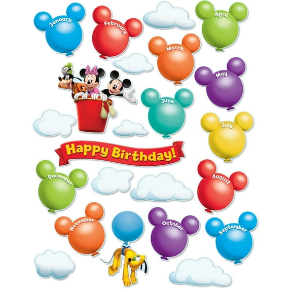 Eureka Mickey Mouse Clubhouse Birthday Bulletin Board Set