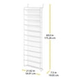 thumbnail image 7 of Whitmor 36 Pair Over-the-Door 12 Tier Closet Shoe Rack -White, 7 of 7