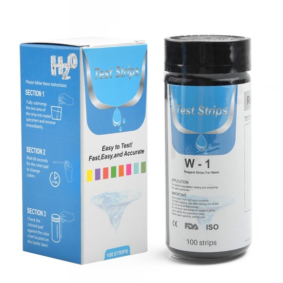 MYG Premium Water Hardness Test Kit | Fast and Accurate Hard Water Quality Testing Strips for Water Softener Dishwasher Well Spa Pool, etc. | 0-425 ppm (100 Strips)