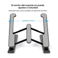 thumbnail image 2 of Base Soporte Portátil - Laptop Plegable , Malubero, Negro, 2 of 5
