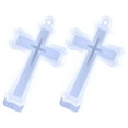 thumbnail image 3 of Set of 2 Silicon Molds Cross Charms Keychain Classic Pendant DIY Crafts, 3 of 8