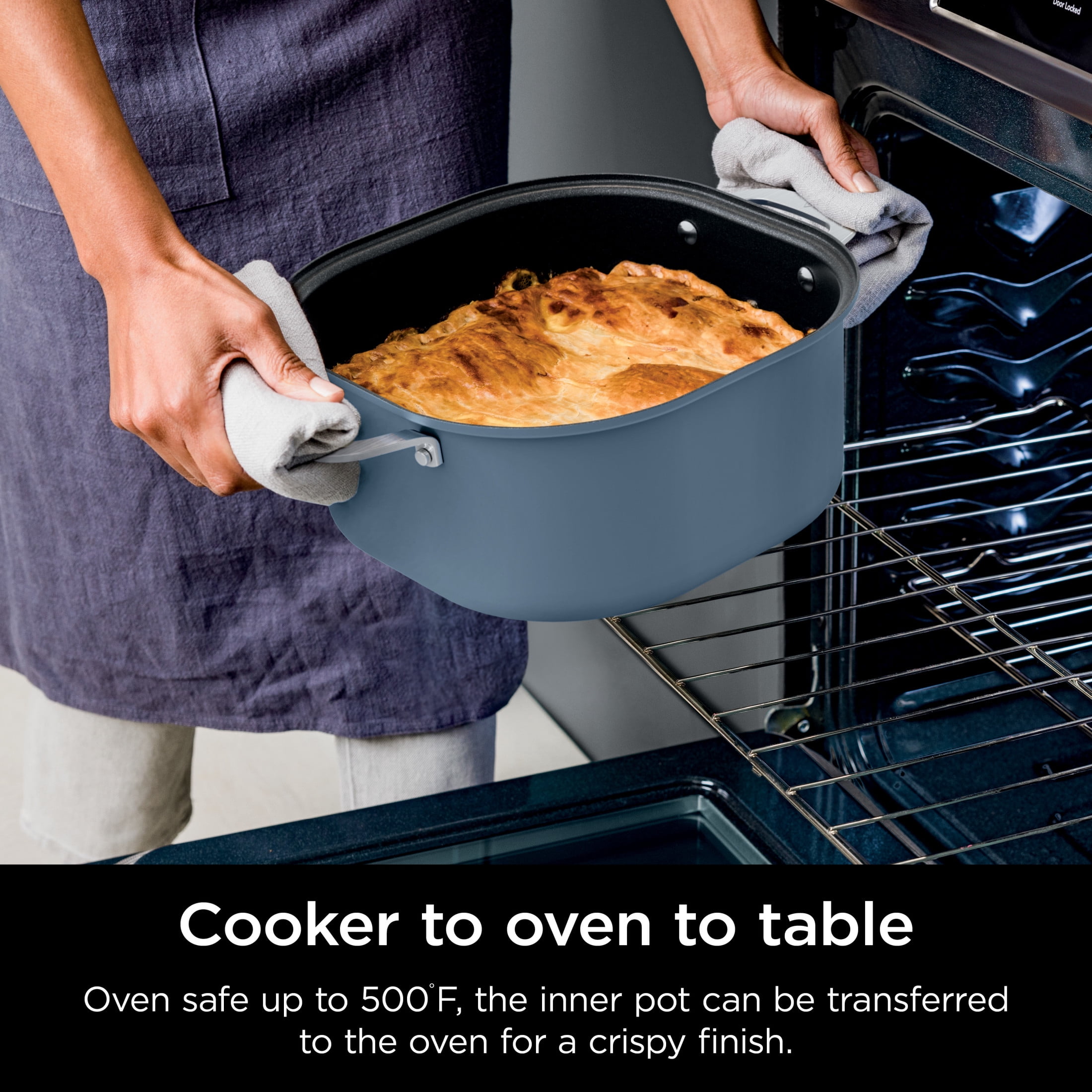 Ninja 10-in-1 Everyday PossibleCooker PRO 6.5 Qt Multi-Cooker, Slow Cook, Dutch Oven, Rice Cooker, MC1100A Blue